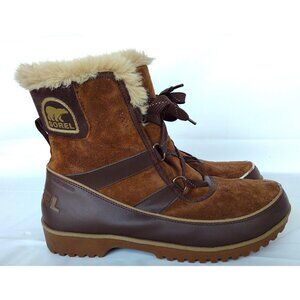 Sorel Tivoli 2 Waterproof Fur Lined Boots Tobacco US Size 11 EUR 42 *READ*